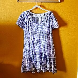 Lavender and white summer dress/Cleobella